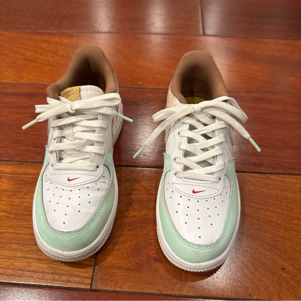 Nike Air Force 1 Colorful ice creamKids Size 2Y Sneakers